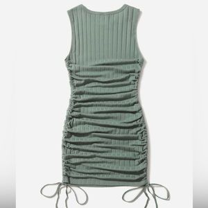SHEIN EZwear Ruched Drawstring Body Con dress